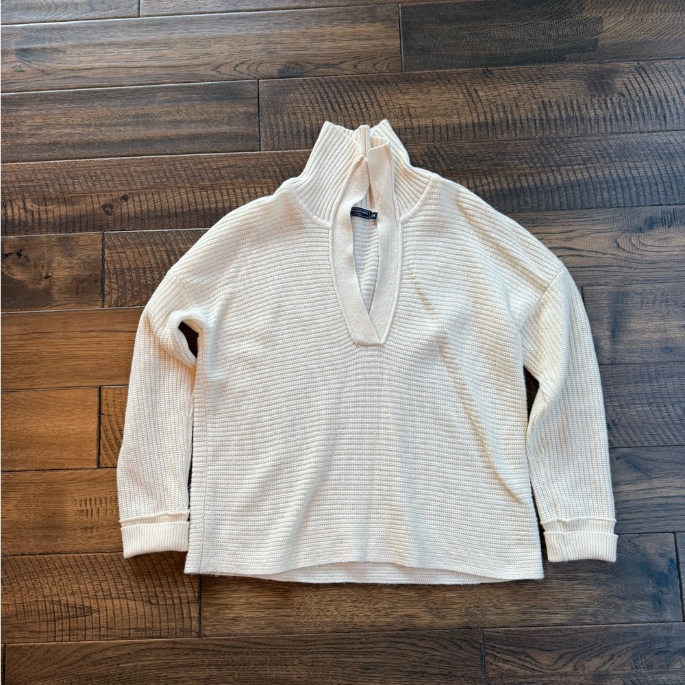 Vineyard Vines Women's Ivory Cashmere Sweater, Medium